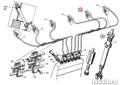 Комплект топливопроводных трубок 0210.28.000