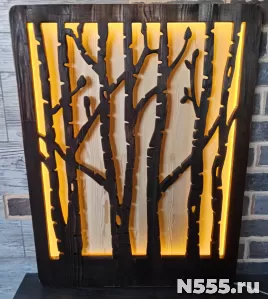 Панно с сенсорной подсветкой из фанеры, Каен Бай