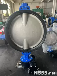 Затвор дисковый поворотный межфланцевый симметричный чугунны