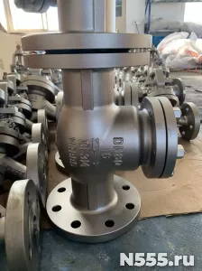 Клапан обратный поворотный фланцевый нержавеющий 316Ti Ру16 фото 1